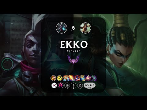 Ekko Jungle vs Nidalee - KR Master Patch 13.14