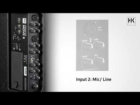 HK AUDIO MOVE 8 Rechargeable Bluetooth 4-Ch Dual Battery PA Speaker System (NEW DEMO) image 14