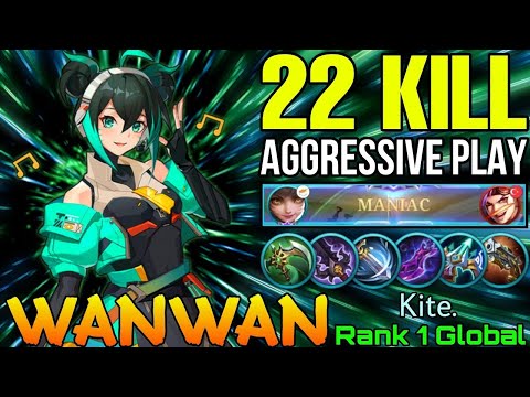 REVIEW GAMEPLAY - 93% Win Rate Wanwan Wipe Out Enemies!! - Top 1 Global Wanwan by - Mobile Legends