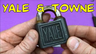 (445) Antique Yale & Towne Padlock Picked Open