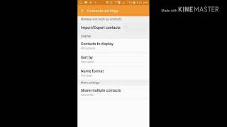 How to import and export contacts on Samsung Galaxy J2 Smartphone