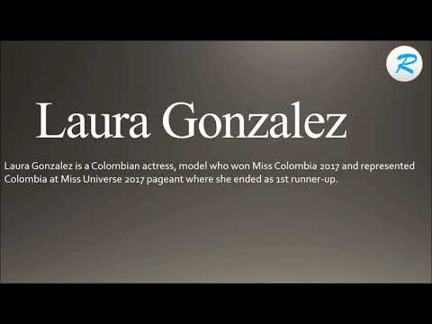 How to pronounce Laura Gonzalez