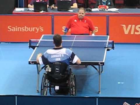 Paul Davies competing at London Paralympic games 2012.