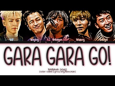 BIGBANG (빅뱅) Gara Gara Go! (ガラガラ GO!!) (Color Coded Lyrics Eng/Rom/Kan)