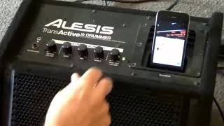 Video thumbnail for Alesis Transactive drum amp with iphone cradle: All purpose! by Gearfacts