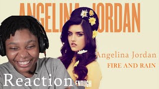 Angelina Jordan - Fire and Rain Visualizer First Time Reaction