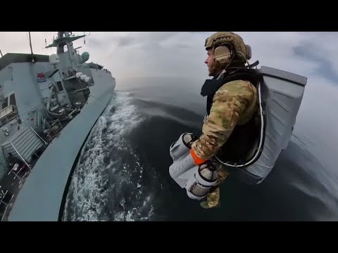 Royal Navy tests a jet suit for maritime operations | Gravity Industries