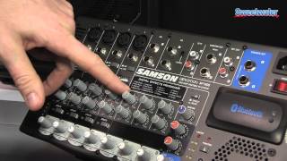 Video thumbnail for Samson XP1000 Portable Bluetooth PA System Overview - Sweetwater at Winter NAMM 2014 by Sweetwater