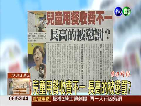 兒童用餐收費不一 長高的被懲罰?