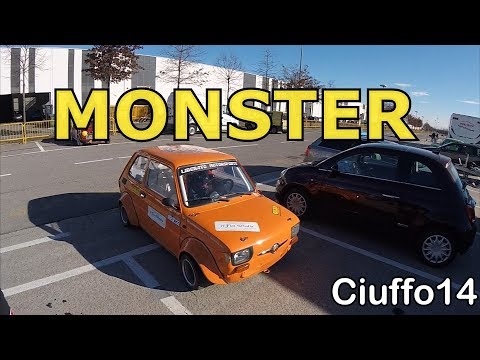 Fiat 126 PROTO -"LITTLE MONSTER" in action on track, pure sound and more!