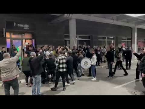 Slavlje sa trubačima nakon meča “Partizan” - “Real Madrid”