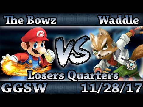 GGSW 60 - The Bowz (Mario) Vs. Waddle (Fox) Smash Wii U Losers Quarters - Smash 4