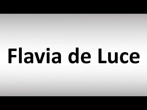 How to Pronounce Flavia de Luce