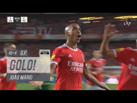 Goal | Golo João Mário: Benfica (2)-1 Paços de Ferreira (Liga 22/23 #3)