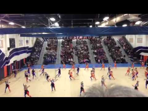 Fantasia winter guard @ Roosevelt High School on 2/23/13