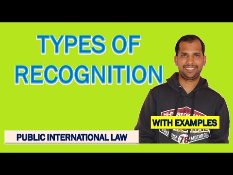 Types of Recognition | Public International Law