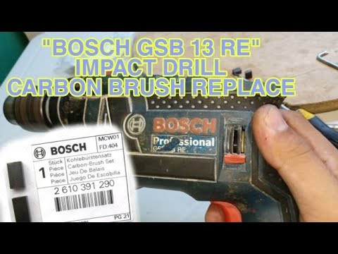 HOW TO REPLACE CARBON BRUSH "BOSCH IMPACT DRILL"