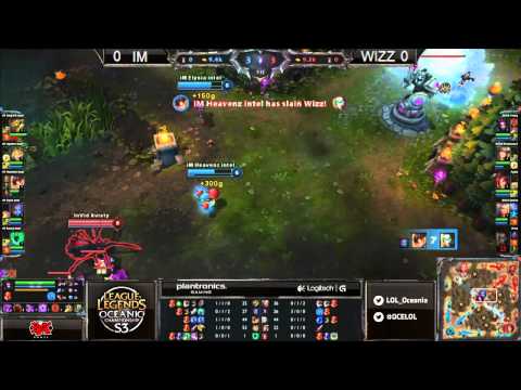 LoL Oceanic S3 Championship - Team Immunity v Wizz is Insec - Game 1 & 2