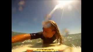 preview picture of video 'Surfing at Raglan Manu Bay'