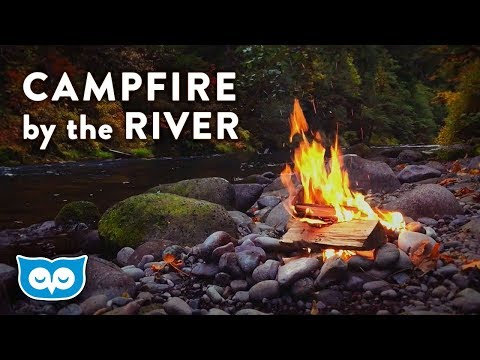 Campfire by the River - Relaxing Fire and Nature Sounds