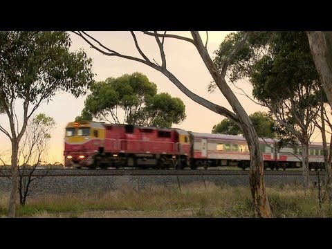 Vline Trains on the Geelong Line (8/12/2011) - PoathTV Passenger Railroads & Railways in Australia