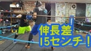 伸長差15センチ ボクシング スパーリング