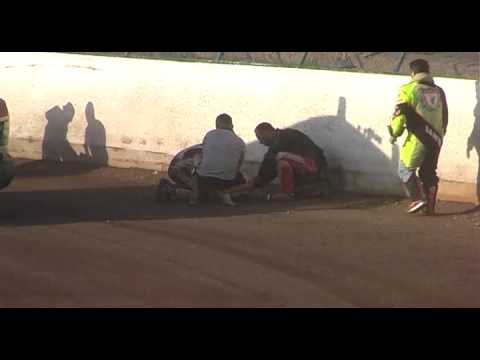 Róbert Tabaka training crash | Tabaka Róbert bukás 2011.07.13. edzés - salakmotor