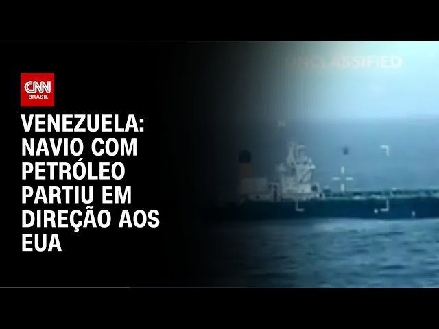 Navio petroleiro venezuelano partiu em direção aos EUA | CNN NOVO DIA