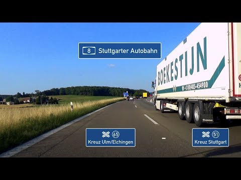 🇩🇪 A8: AK Ulm/Elchingen - AK Stuttgart (3,5x)