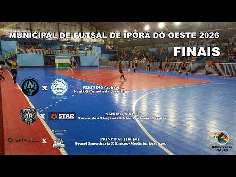 FINAIS DO MUNICIPAL DE FUTSAL DE IPORÃ DO OESTE (FEMININO, SÊNIOR E PRINCIPAL)