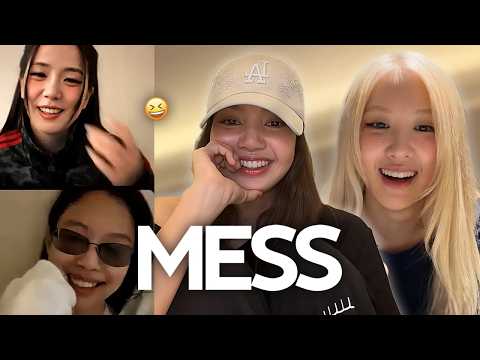 blackpink being a MESS on ig live
