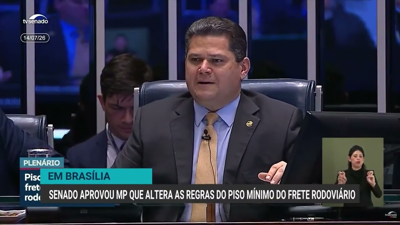 Senado aprova medida provisória que altera regras do piso mínimo do frete rodoviário