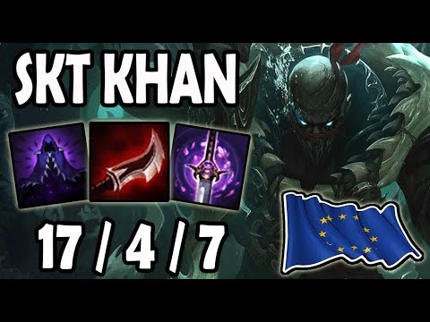 SKT Khan PYKE TOP vs CAMILLE - Lol Challenger EUW