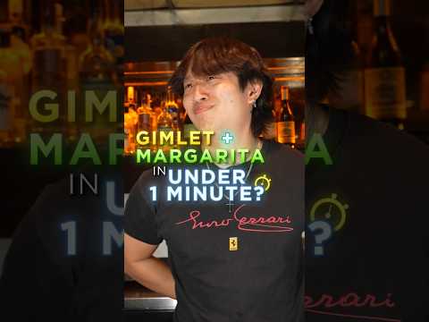 1 Min Challenge: Gimlet AND Margarita #cocktails #gimlet #margarita #bartender #bartending