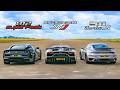 Lamborghini Aventador SVJ V Ferrari 812 V Porsche 911 Turbo S DRAG RACE