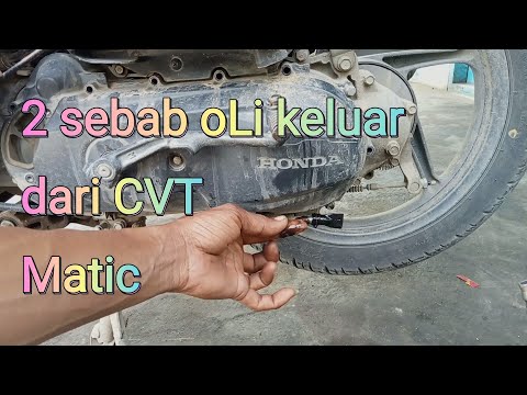 Cause of oil coming out of the lower part of the CVT, Beat, matic