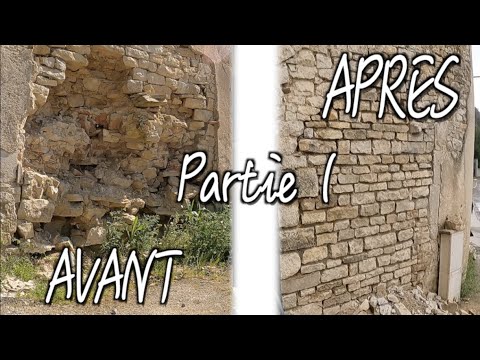 REBUILDING A STONE WALL (better than on the plan) PART 1 - DIY Concrete Renovation - Episode #23