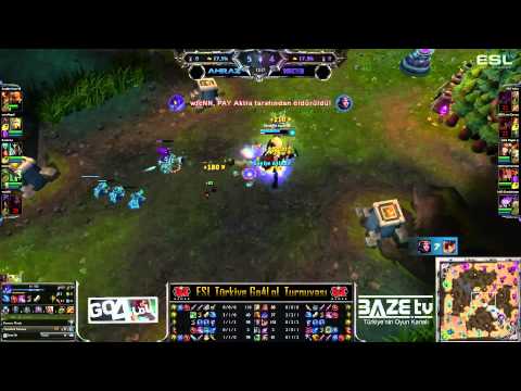 ESL Go4LoL Nisan Aylık Finalleri Ahraz vs 1603 1. Maç (Emre"Sidiouss"Ürük ve İlker"Razorblades"