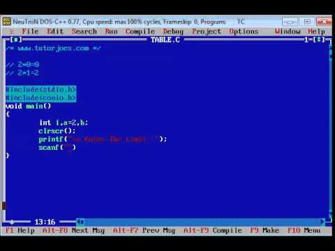 Multiplication Tables In C Program Tamil