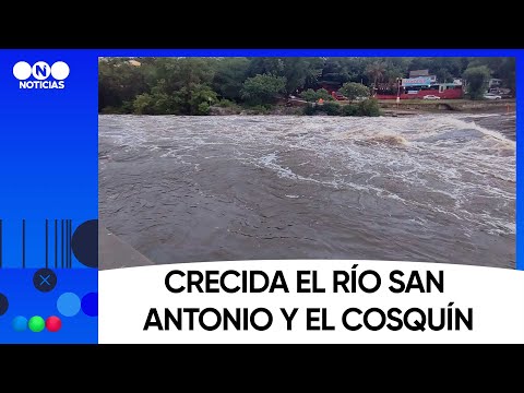 Crecida el río San Antonio y el Cosquín