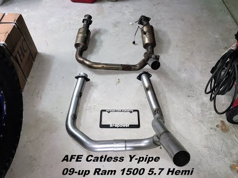 AFE Catless Y Pipe Install on 2017 Ram 1500 Hemi