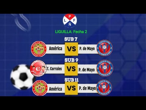 1ro de Mayo vs Tres corrales. Torneo Escuelas de Fútbol Pilar Paraguay
