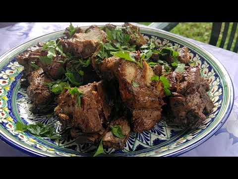 СВИНЫЕ РЁБРЫШКИ С ТАЙСКИМ СОУСОМ В КАЗАНЕ НА КОСТРЕ