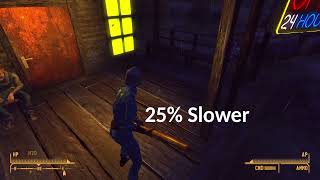 25per cent slower Melee Weapons