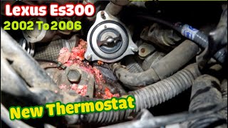 Lexus ES300 2003 to 2006 Thermostat replacement GUIDE