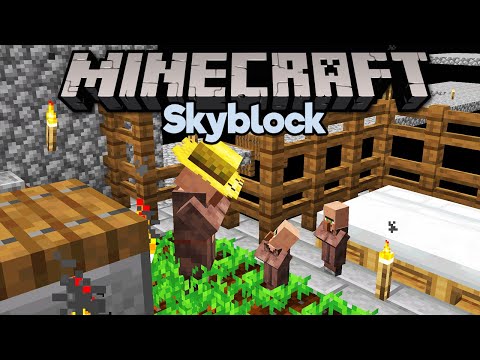 Insane Villager Breeding Trick! Minecraft Skyblock