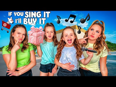 If you SING IT I’ll BUY IT 🎶🎤 SHOPPING CHALLENGE @agset211 @HallieOnStage114 #sing #fun #shopping