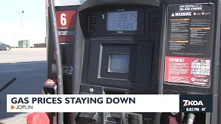 Low prices at the gas pumps in Joplin