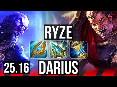 RYZE vs DARIUS (TOP) | KR Master | 25.16