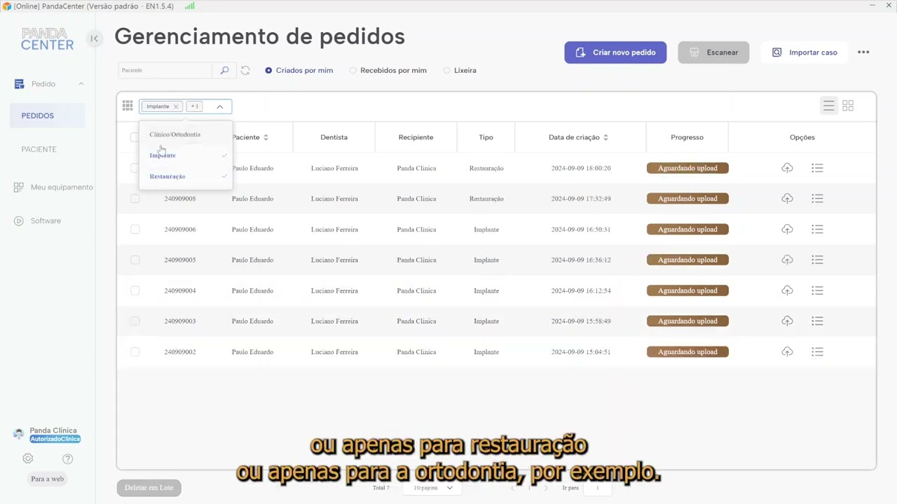 Vídeo 31 - Como gerenciar os pedidos no seu Panda Center